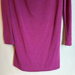 YA Los Angeles NEW!  Size LARGE Plum Purple Long Sleeve Cowl Neck Knit Dress Photo 2