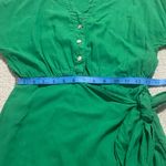 ZARA Green Tie-Waist Blouse Photo 7