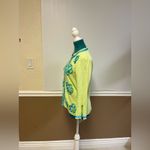 Vintage Cardigan Sweater Women’s Small Green & Blue Floral Beaded Sequin Photo 1