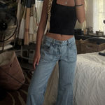 J. Galt Flare Button Pocket Jeans Photo 0