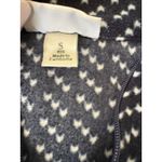 L.L.Bean Fleece Quarter Zip Pullover Navy White Geometric Print, Women's Small Photo 6