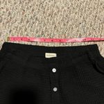 NWOT DONNI. Waffle Henley Short Button Photo 8