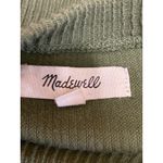 Madewell Elwood Women's Olive Green Rib Knit Knot Long Sleeve Sweater Top Size M Photo 2
