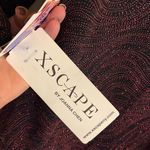 XSCAPE by Joanna Chen. Open Evening Blazer. Size Small Petite. Black/Red Black Photo 5