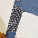 NWT Pigeon Blue and Brown Peacock Pom Pom Tunic Maxi Dress Indian Pakistani Photo 6