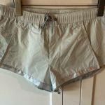 Free People NWOT Movement Shape Shifter Metallic Blue Shorts Medium Photo 2