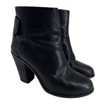 Rag and Bone Ladies‎  Kerr Back-Tab Boots 40 / 10 Black Leather Booties Photo 0