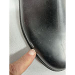 Womans Pullon Rainboots 8.5 M Black Flat Elastic Ankle Round Toe Photo 6