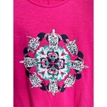 Crown & Ivy Crown & Ivy Shirt Womens Pink Short Sleeve Sequin Turtle Size XS NWT Photo 3