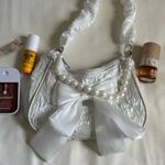 ୨୧ ･ﾟ✧ Coquette Pearl Bowknot Bag White Photo 2
