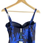 Sea Level Tradewind Twist Front Bandeau One Piece Swimsuit Night Sky Size 8 Blue Photo 9
