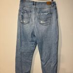 American Eagle  Womens Stretch Salty Air Curvy Mom Jeans Sz 12 Distressed Photo 1