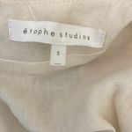 Etophe studios NWT! Etophe Sudios Creme Linen Dress with Wrap Skirt Size Small Photo 7