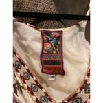 Johnny Was  GEORGIA  bloooms wave FLOUNCE maxi DRESS white floral boho M Photo 5