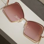 Zimmermann 💕💕 Empire Butterfly Sunglasses ~ Rose Gold Brown Gradient NWT Photo 8