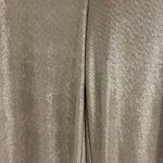ZARA Silver Shimmer Stretchy Pull On Wide Leg Pants Size Small New with Tags Photo 5
