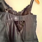 SAVAGE X FENTY lace tie up corset Teddy SIZE SMALL goth‎ witchy whimsigoth Black Photo 5