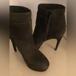 via spiga women gray suede platform heel boots US 8 Photo 7
