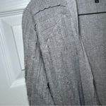 Two Sisters  Heather Gray Longline Cardigan distressed artsy cozy casual minimal Photo 1