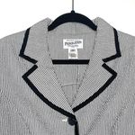 Pendleton  Blazer White Black Striped Button 100% Cotton Petite Photo 1