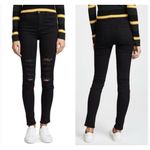 J Brand  high rise Maria black heart distressed knee jeans 25 Photo 14