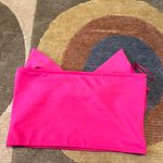 ZARA Women Hot Pink Bow Strapless Tube Top Crop Tank Size USA Medium Photo 3