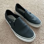 Vans Black Leather Slip-On Photo 1