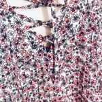 Torrid ✨  Pink Floral Print Chiffon Lace Up Top✨ Photo 5