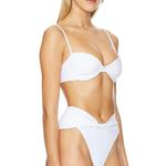 Agua Bendita X Revolve Irene Bikini Top in White Small Womens Swimsuit Photo 1