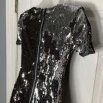 Topshop NWT  sequin Mini Party Dress Short sleeve Bronze Silver Metallic Size 2 Photo 9