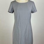 Theory Rikae Grey Wool Blend Sheath Dress Photo 0