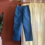 Everlane The Organic Straight-Leg Pant Cropped Blue Double Button NEW Size 4 Photo 4