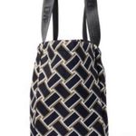 Diane Von Furstenberg NWT DVF for Target Neutral Vintage Weave Tote Laptop Bag Shoulder Work Travel Photo 1