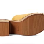 Naturalizer Cassie Platform Slides Cork Wedge Women's 12 Yellow Boho Hippie 70s Photo 4