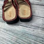 Alegria by PG Lite Women’s Sandals Red Embossed Leather Butterfly 11 Photo 2