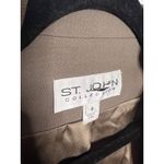 St. John Collection  By Marie‎ Gray Taupe Wool Long Sleeve Blazer Jacket Size 8 Photo 3