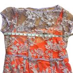 Nanette Lepore NWT Waldorf Girl Sheath Orange Crepe w/Lavender Lace Dress 10 Photo 9