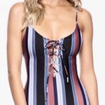 Free People Striped Monahan One-Piece Swimsuit Photo 1