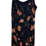 Loft Nwt Navy Blue Floral Flowy Jersey Knit Dress Photo 3