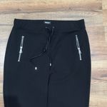 DKNY  Black Jogger Pants with Zipper Detail Photo 2