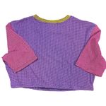 Agua Bendita Crop Top Hazel VNM Waffle Knit Colorblock Purple 3XL New Photo 1