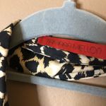 Tamara Mellon Silk‎ Blend Button Front Backless Halter Dress Leopard Print Black Size 8 Photo 7