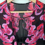 Free People Intimately  Boho Symphony Floral Bell Sleeve Mini Dress Size XS Photo 3