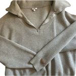 ✨Lunya Cottonsilk™ Collared Half Zip Mellow Heather Grey Sz Large Sweater✨ Gray Photo 7