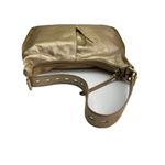 Hobo International Hobo MARLEY CAMEO Hobo Shoulder Bag GOLD Vintage Pearlescent Leather Large Photo 7