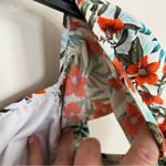 Cabana Del Sol Women’s  Floral Tropical Print‎ Ruffle Bikini Top Size Large Photo 2