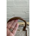 Michael Kors MK White/Brown  Riley Purse - Size M Photo 2