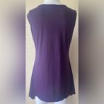 Agenda | Purple Beaded Embellished Tank Top Sleeveless Top Blouse Shirt | Large Photo 1