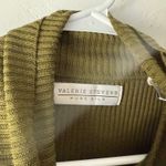 Valerie Stevens  Vintage Green Ribbed Silk Turtleneck Sweater L Preppy Old Money Photo 6