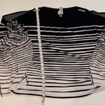 Chico's Chico’s Knit Kit Paintbrush Striped Top EUC Sz L/XL Polyester Stretch Women’s Photo 8